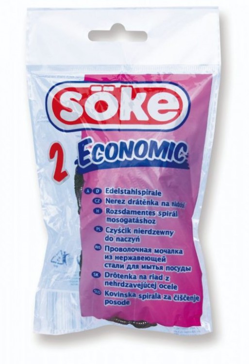 Nerez drátěnka 2ks Soke | Úklidové a ochranné pomůcky - Drátěnky, houby a houbičky Nerez drátěnka 2ks Soke | Úklidové a ochranné pomůcky - Drátěnky, houby a houbičky